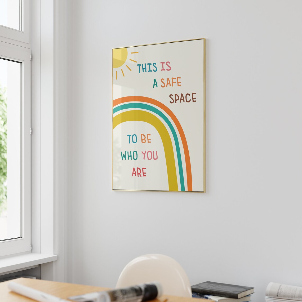 Safe Space Poster, Therapy Office and School Decor - Image 3