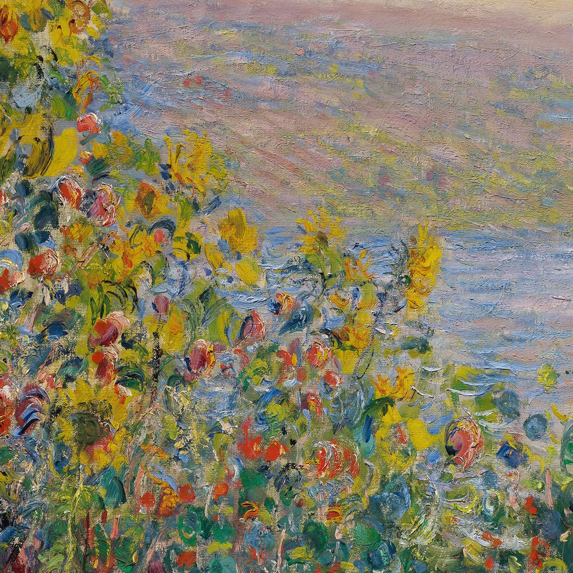 Carl Jung Perspective Quote Impressionist Garden Landscape Poster - Image 2