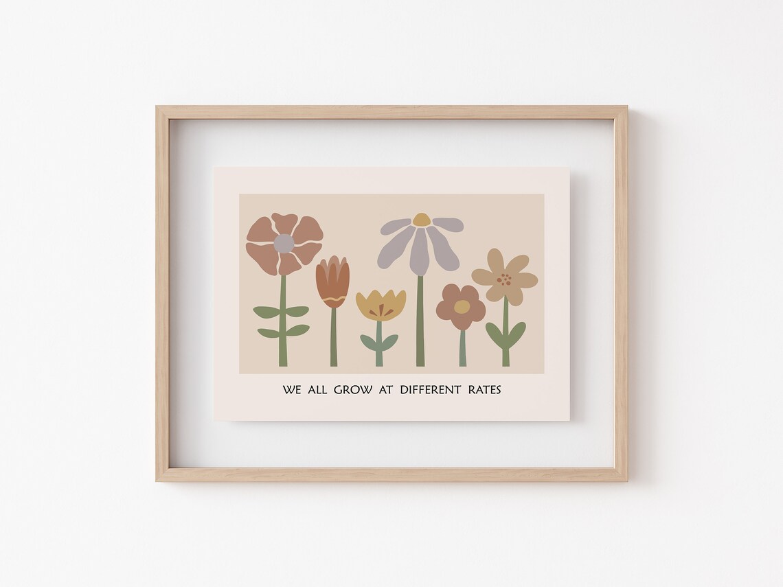 Mental Health Poster, We All Grow at Different Rates - Image 2