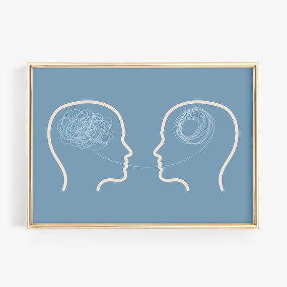 Therapy Office Decor Mental Health Art Print