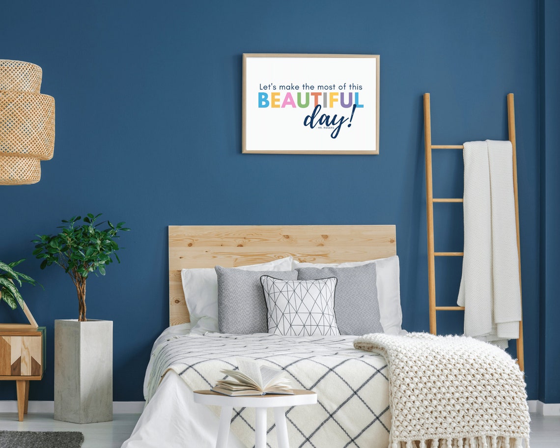 Mister Rogers Lets Make The Most Of This Beautiful Day Quote Poster - Image 2