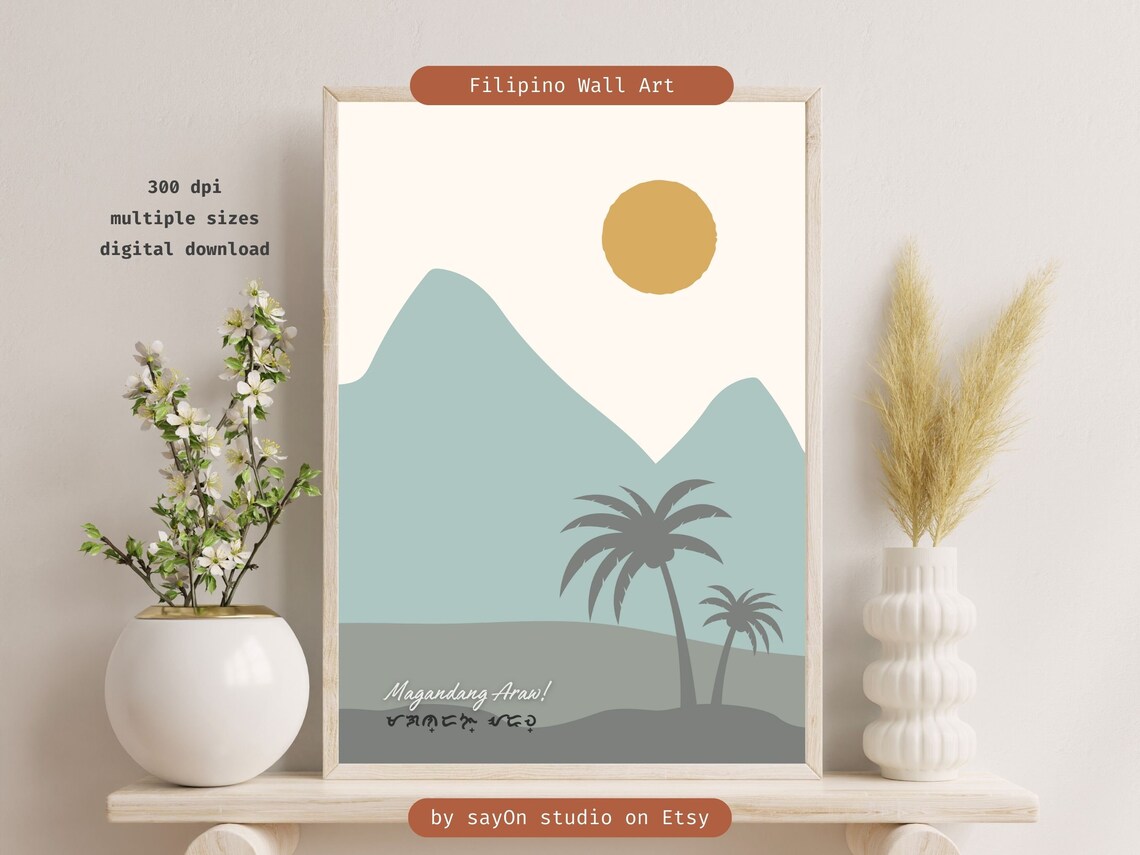Magandang Araw Tropical Paradise Travel Poster