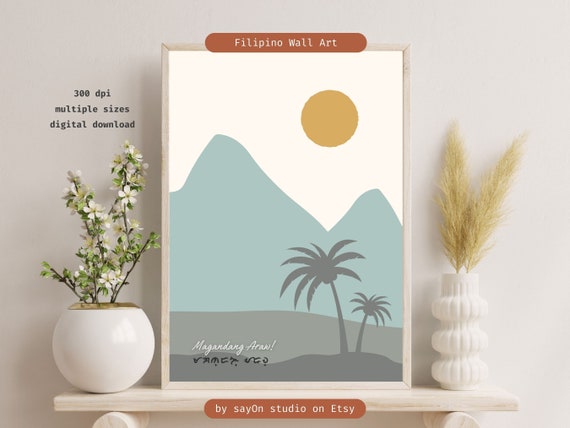 Magandang Araw Tropical Paradise Travel Poster