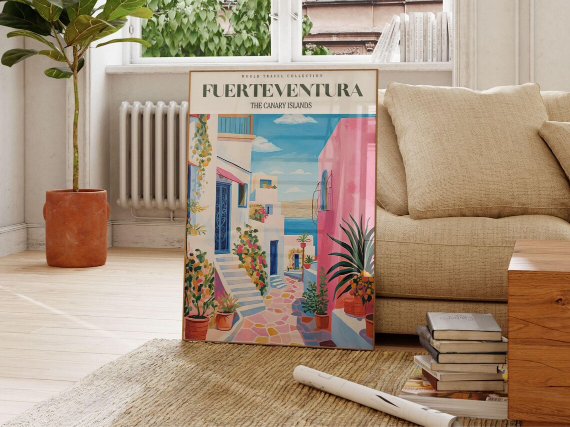 Fuerteventura Travel Art, Spain Travel Poster - Image 2