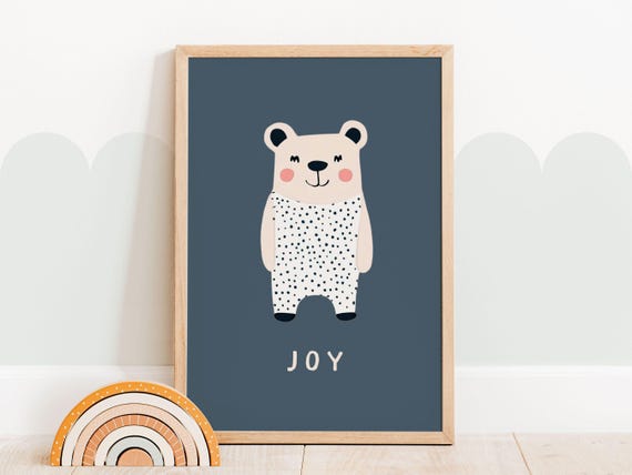 Bear Nursery Boys Nursery Print Safari Nursery Decor Wall Art Animal Nursery Print Wall Art Nursery Bear Poster
