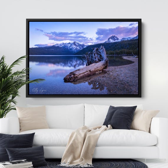 Redfish Lake Stanley Idaho Sunset Art Print
