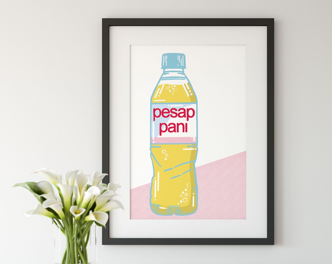Indian Desi Pesap Pani Art Print Poster