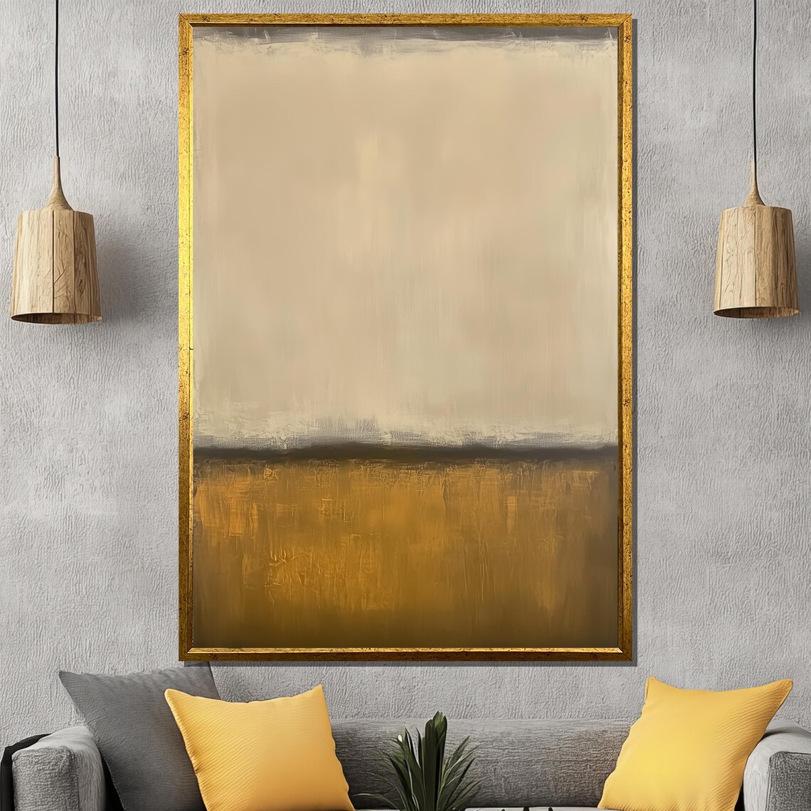 Mark Rothko Painting, Minimalist Modern Artwork