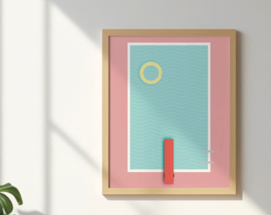 Pool Poster 5 Art Print, Minimal Modern Sea Art - Image 5