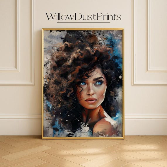 Boho Neutral Woman Portrait Wall Art Abstract Female Face Instant For Bedroom Living Room Office Modern Decor Gift
