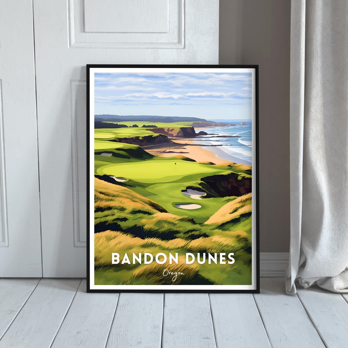 Bandon Dunes Golf Course Travel Poster, Resort Art Print - Image 2