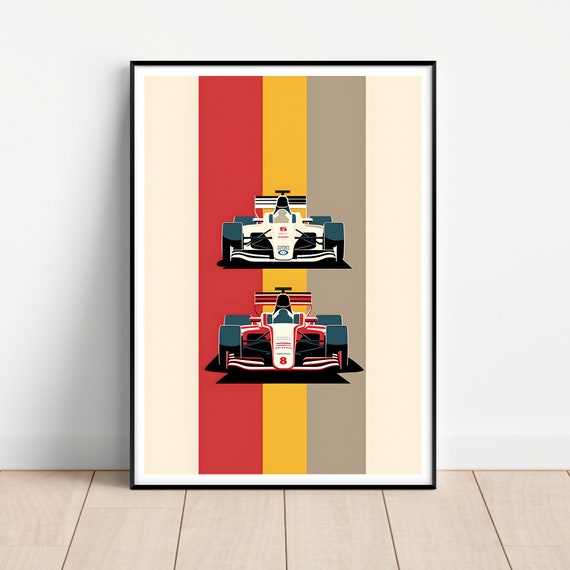 Formula 1 Poster Formula 1 Wall Art F1 Poster F1 Print F1 Poster Set Motorsport Poster Game Room Gift For Son Gift For Him Study