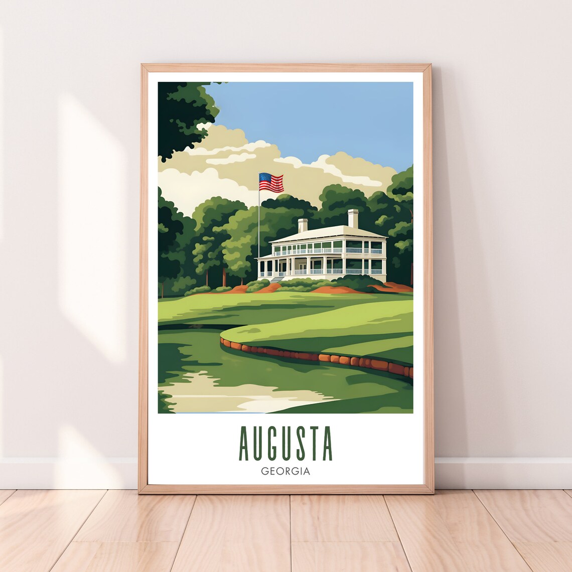 Augusta Travel Poster, Golf Course Art Print - Image 2