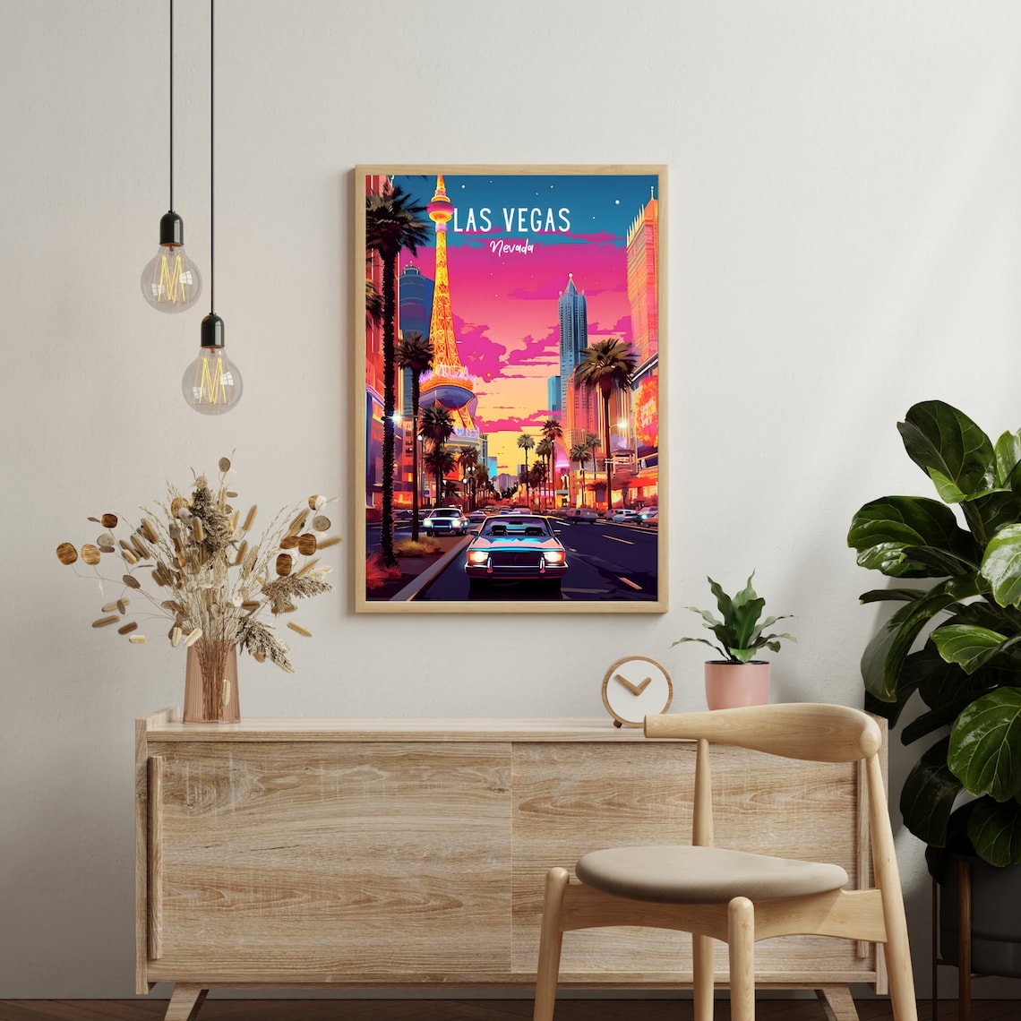 Las Vegas Travel Poster, Nevada City Wall Art Print - Image 2