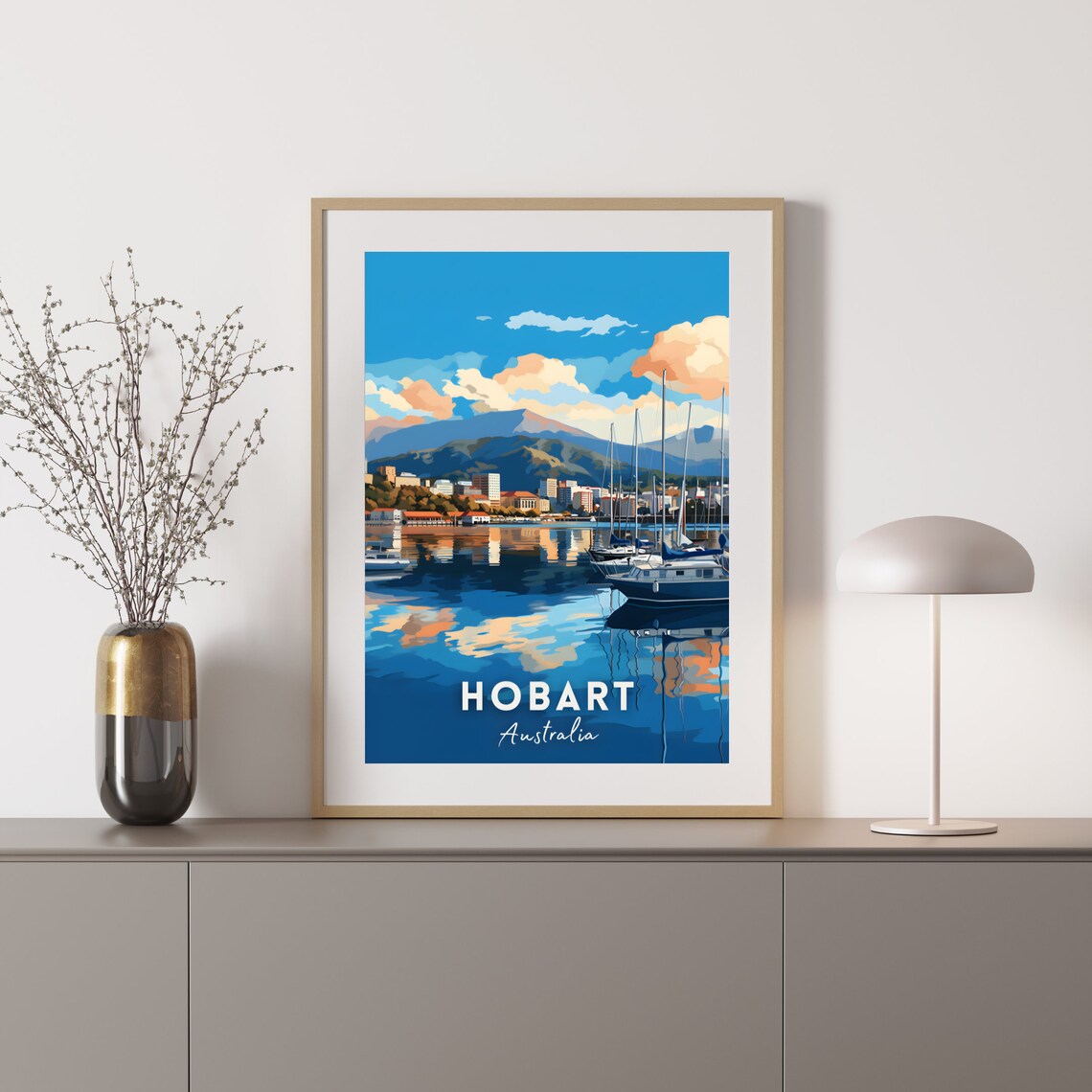 Hobart Australia Travel Poster, Tasmania Wall Art - Image 2