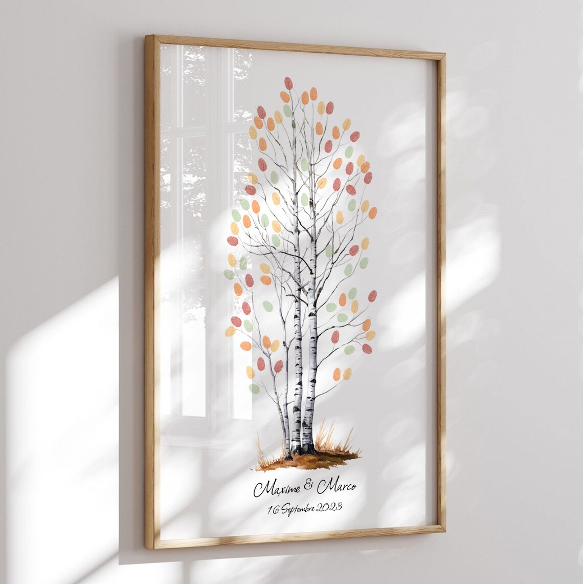 Personalized Thumbprint Tree Guest Book Art Print - Image 4