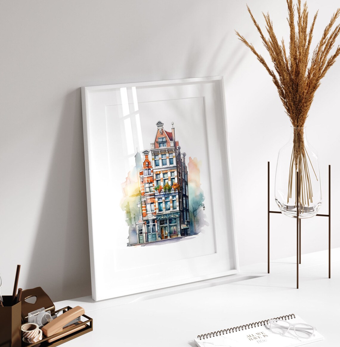 Famous Building Watercolor Painting, Cute Design - Image 4