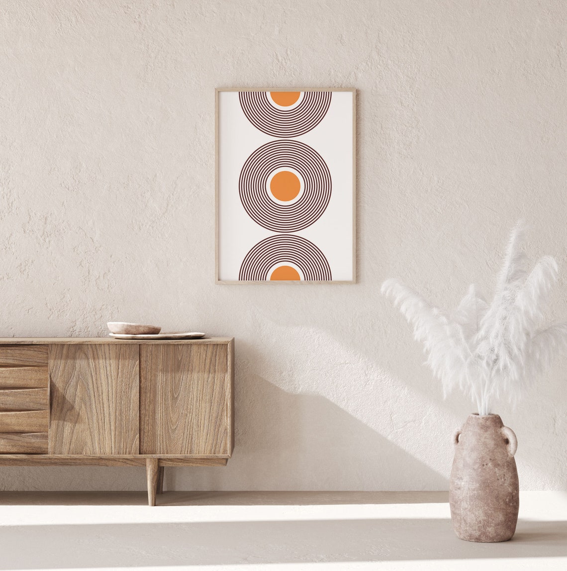 Geometric Abstract Art Scandinavian Room Decor Abstract Shapes Scandi Poster Modern Abstract Wall Art Instant - Image 3