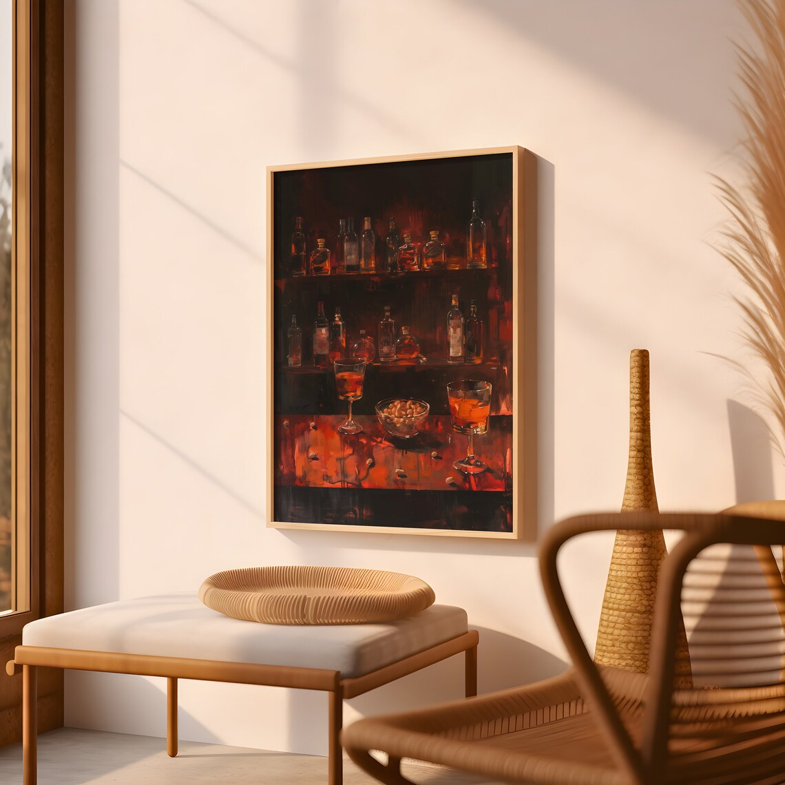 Gloomy Bar Abstract Poster, Matisse-Style Artwork - Image 4