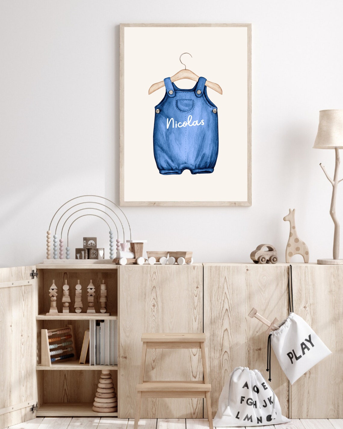 Boho Custom Baby Name Poster, Nursery Decor - Image 2
