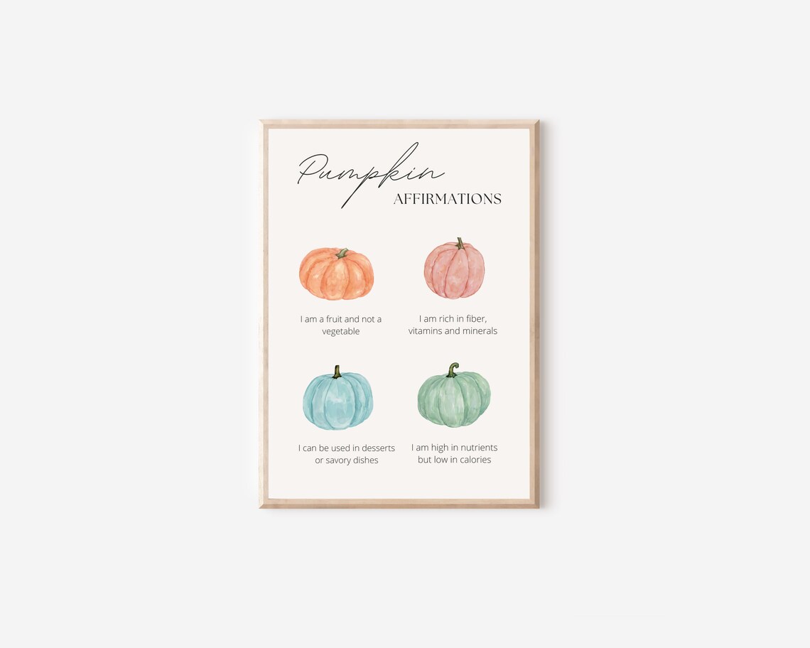 Boho Fall Pumpkin Season Watercolor Art Print - Image 4