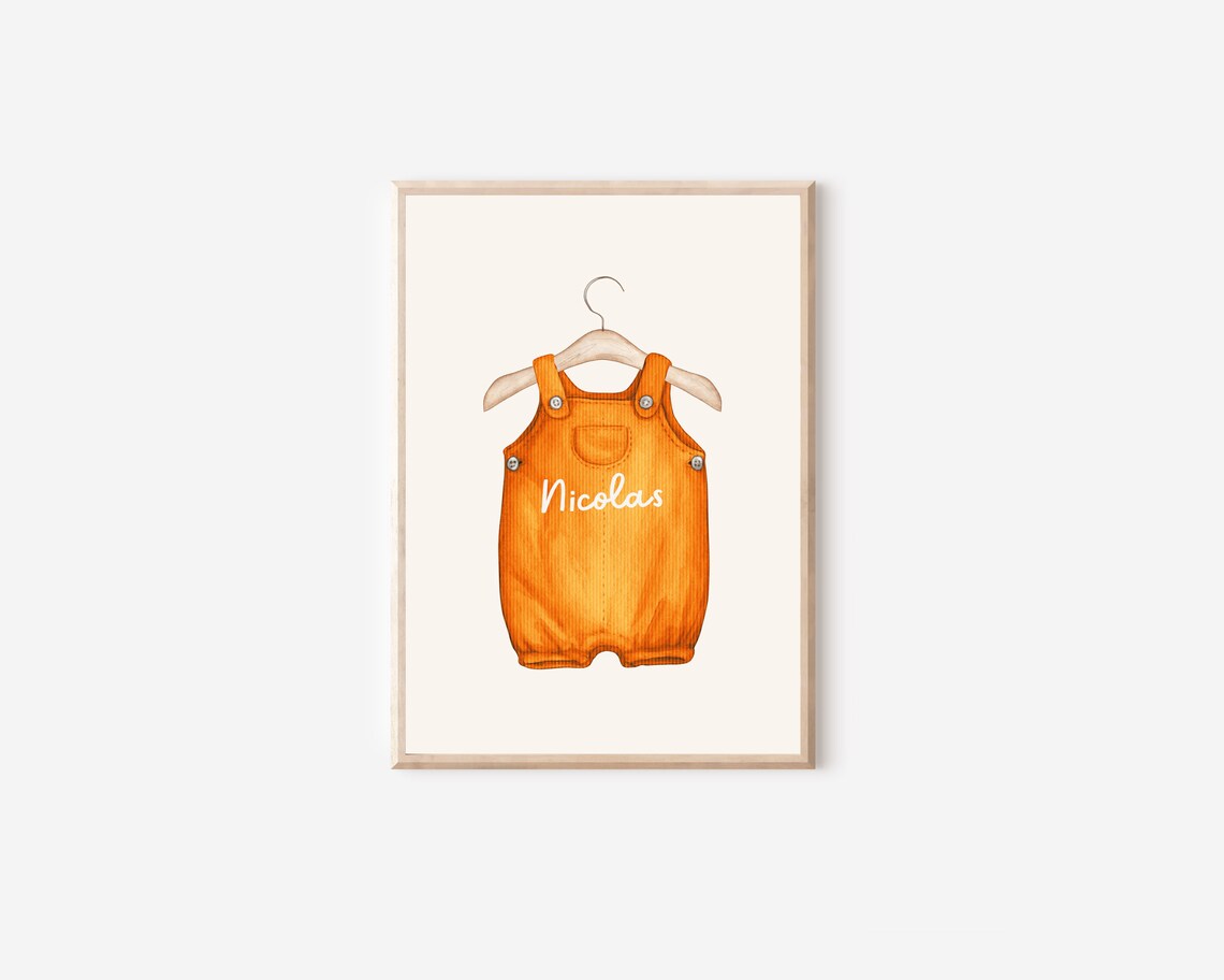 Boho Custom Baby Name Nursery Decor Art Print - Image 4