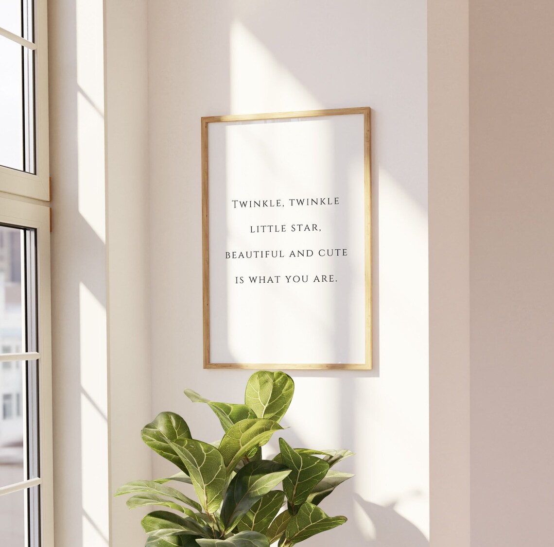Twinkle Twinkle Little Star Minimal Nursery Quote - Image 2