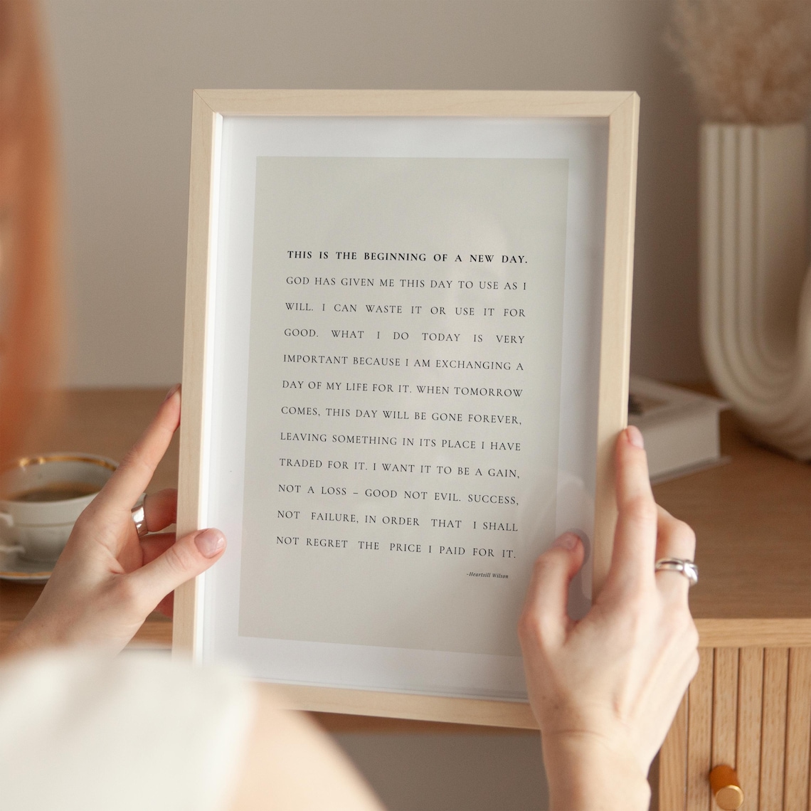 Heartsill Wilson Quote, Inspirational Art Print - Image 3