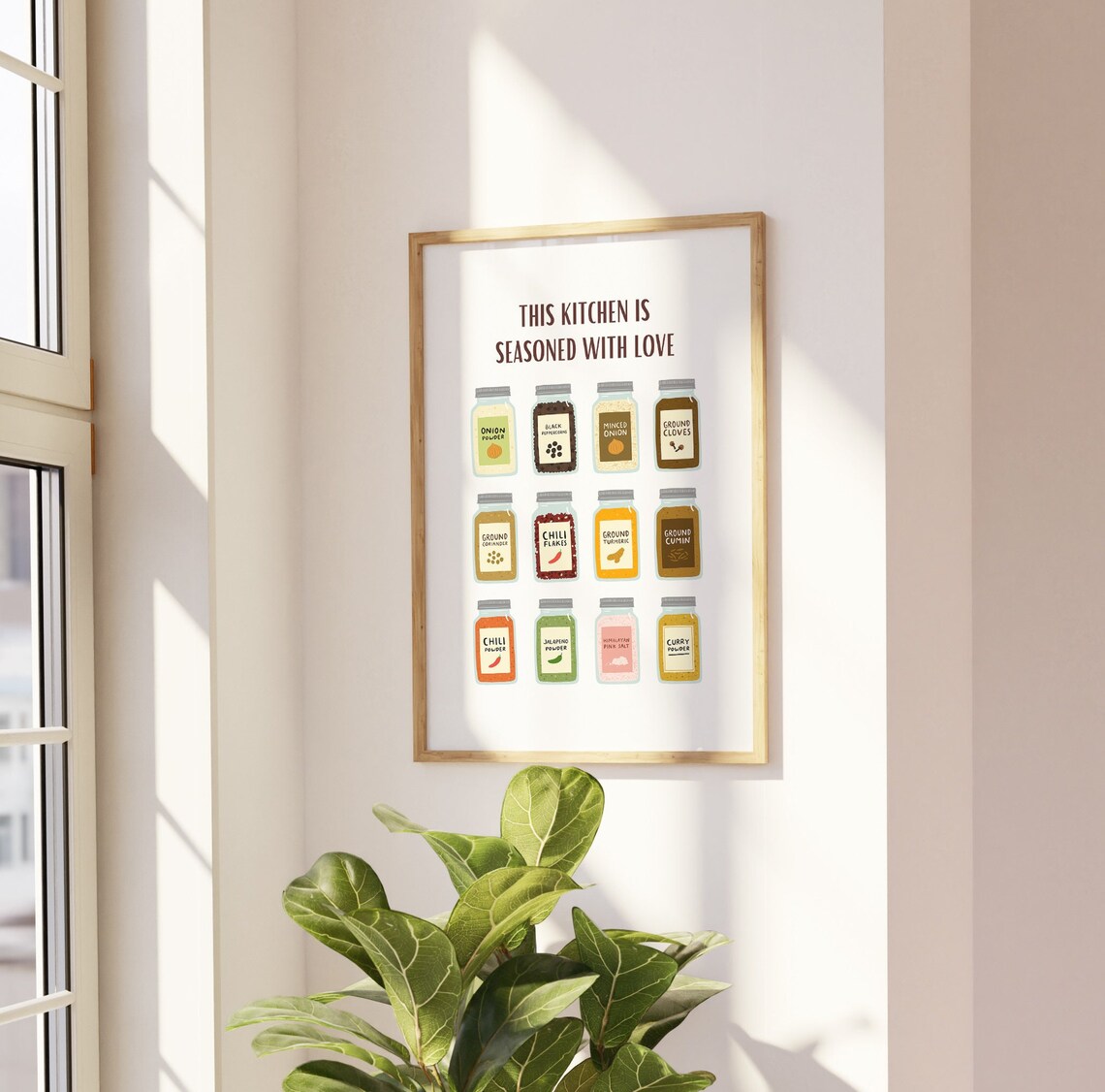 This Kitchen Is Seasoned With Love, Kitchen Quote - Image 2