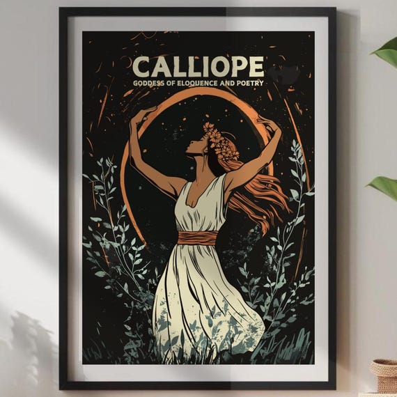 Calliope Goddess Greek Mythology Art Print