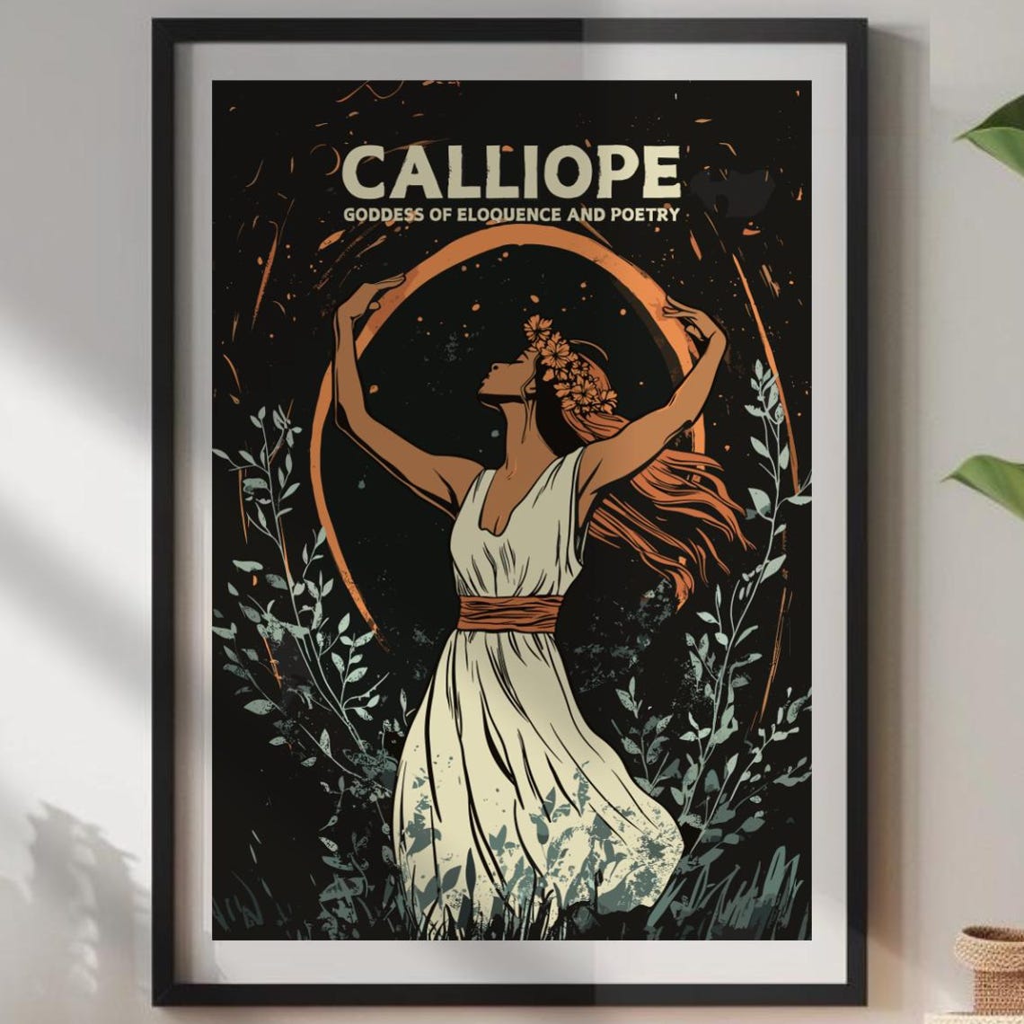 Calliope Goddess Greek Mythology Art Print