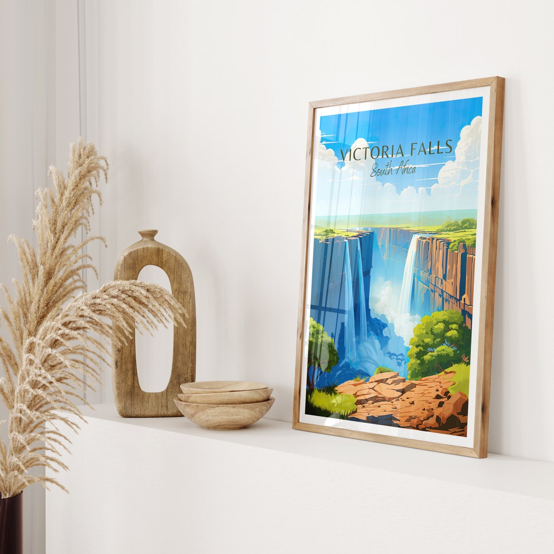 Victoria Falls South Africa Waterfall Gorge Nature Travel Poster - Image 2