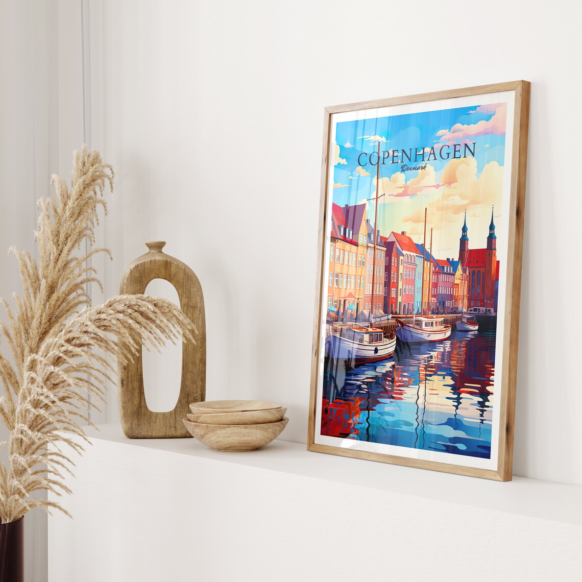 Copenhagen Travel Poster, Denmark Art Print - Image 2
