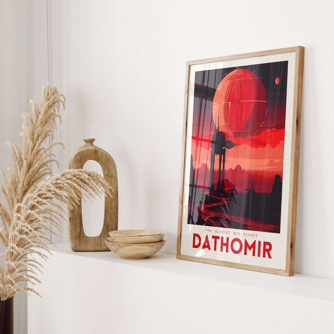Star Wars Planet Dathomir Vintage Travel Poster - Image 2