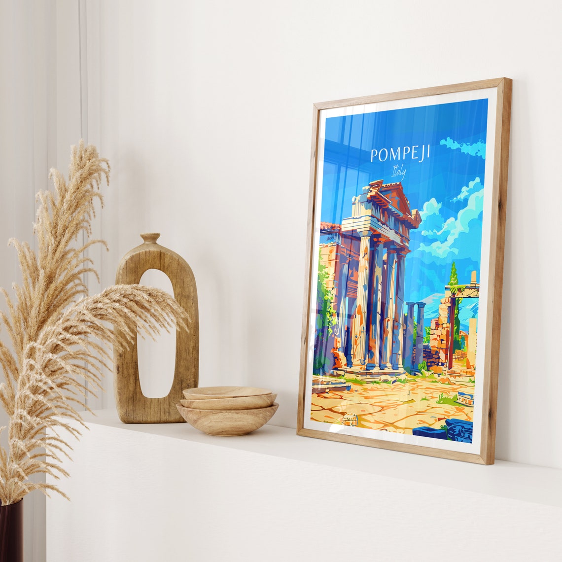 Pompeii Travel Poster Italy Art Print - Image 2