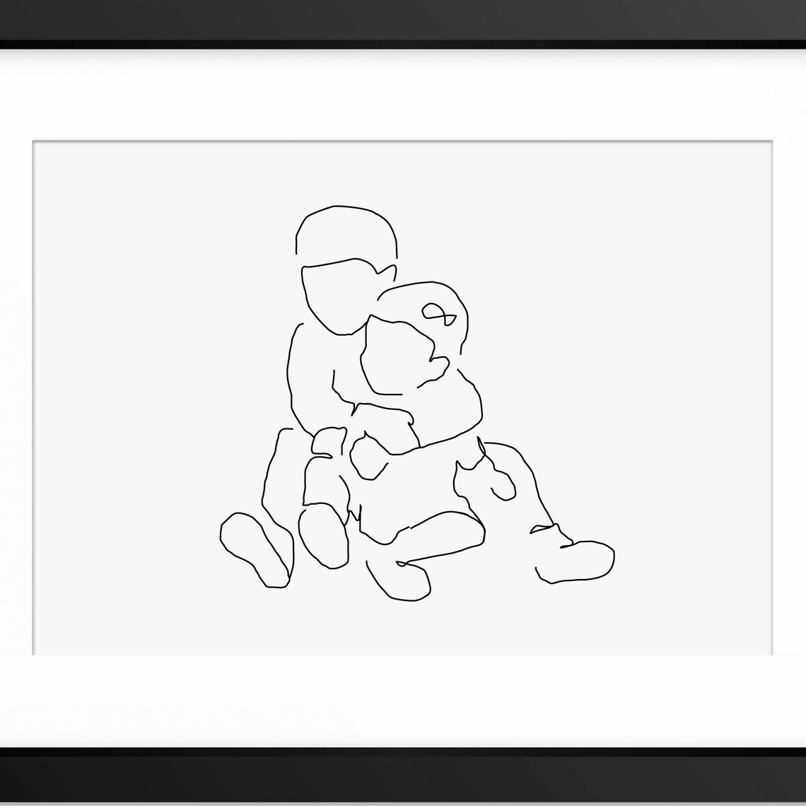 Sibling Art Print Christening Gift Brother And Sister Art Mothers Day Print Family Print Family Illustration Big Brother Gift