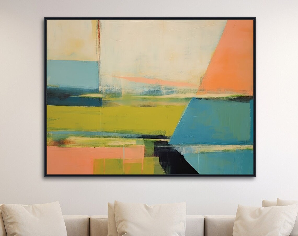 Abstract Vista 1, Modern Abstract Wall Art Print