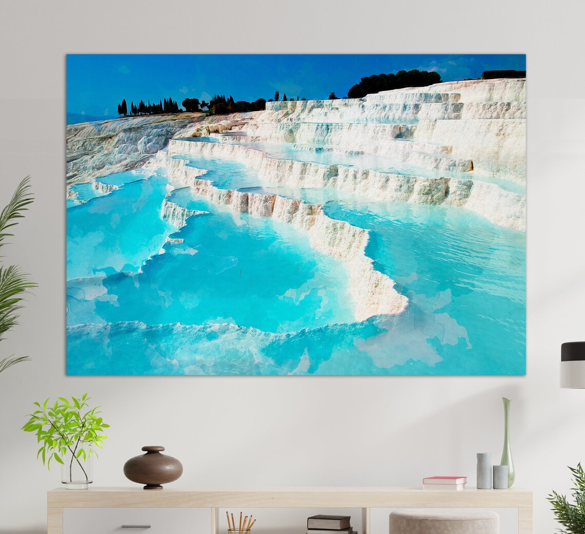 Pamukkale, Turkey Travel Poster, Wall Art Print - Image 4