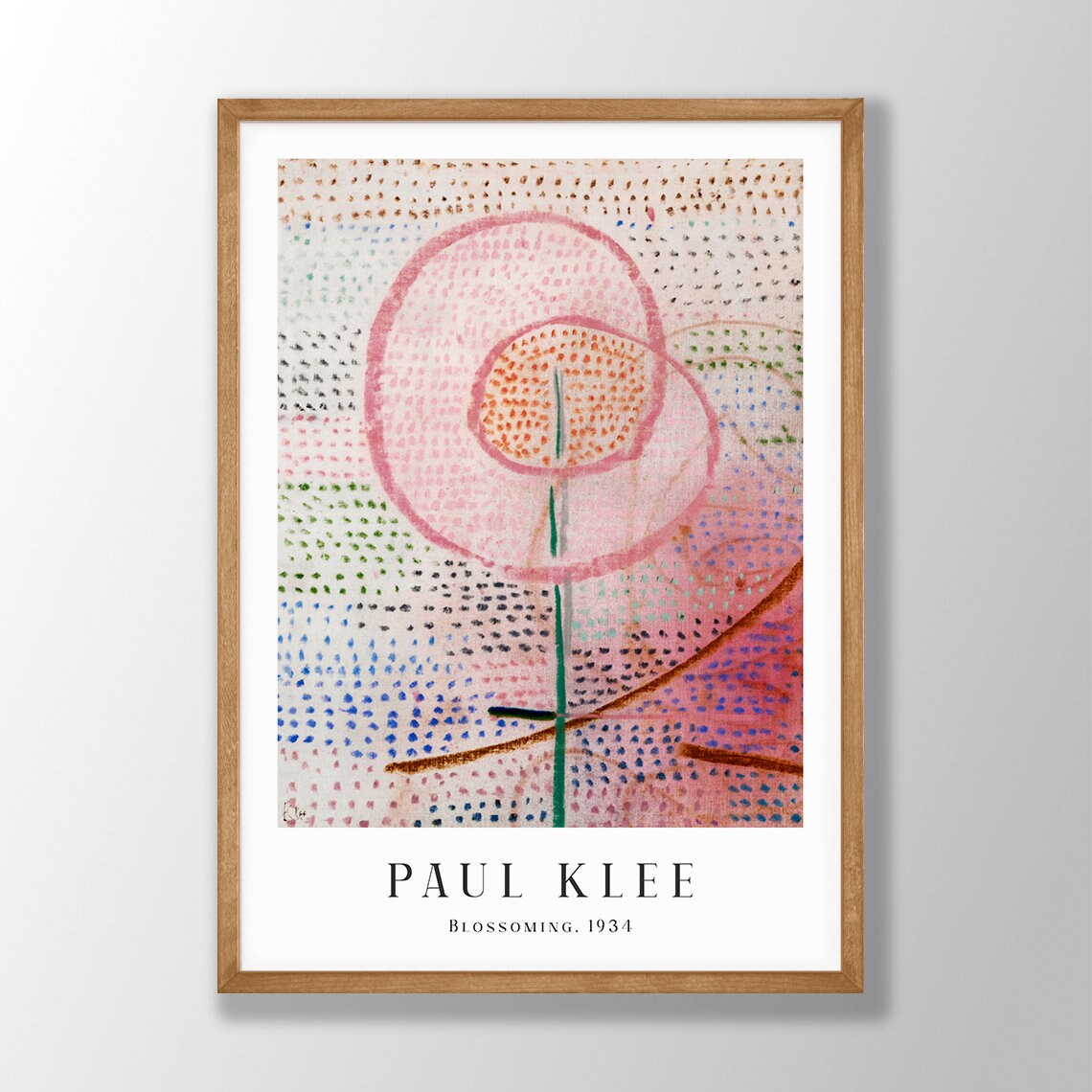 Paul Klee Blossoming 1934 Art Print, Modern Floral