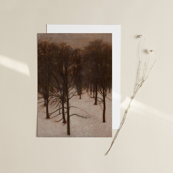 Sondermarken Park In Winter, Classic Art Print