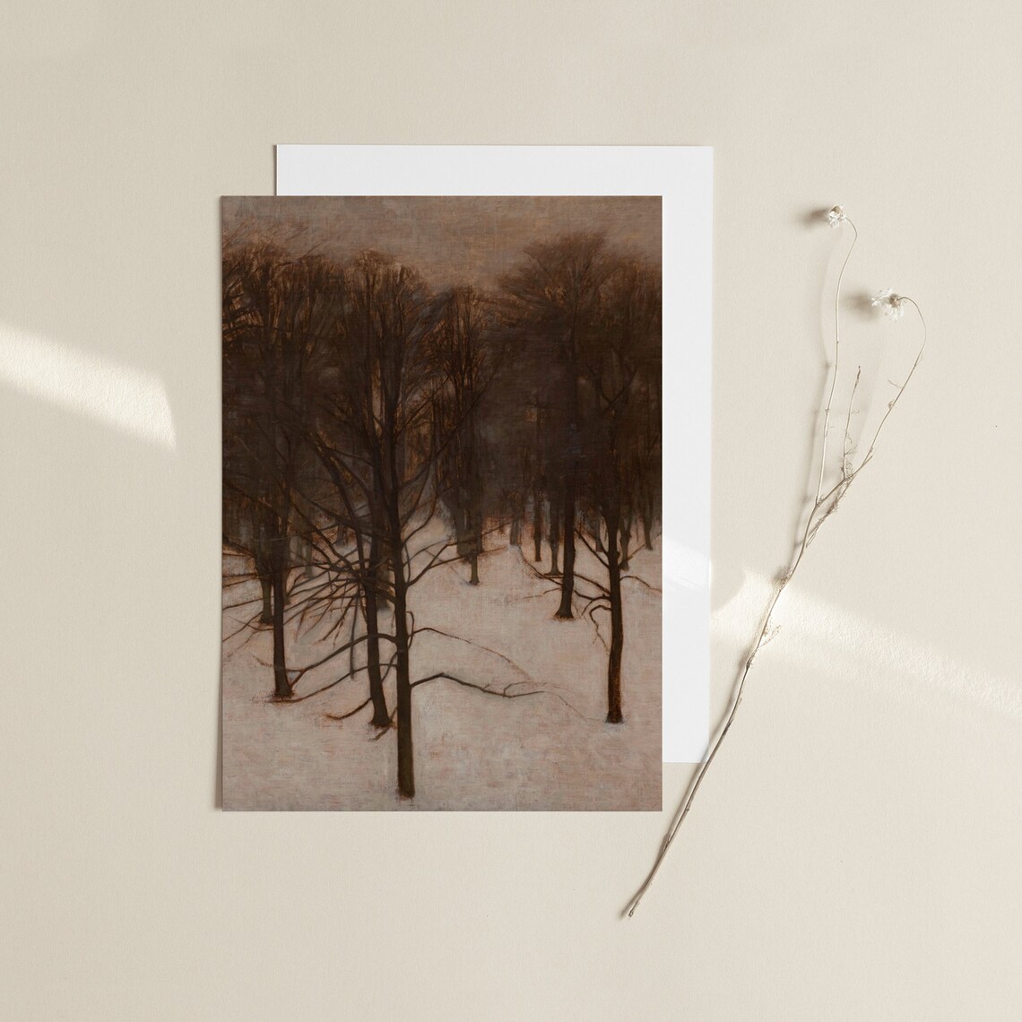 Sondermarken Park In Winter, Classic Art Print