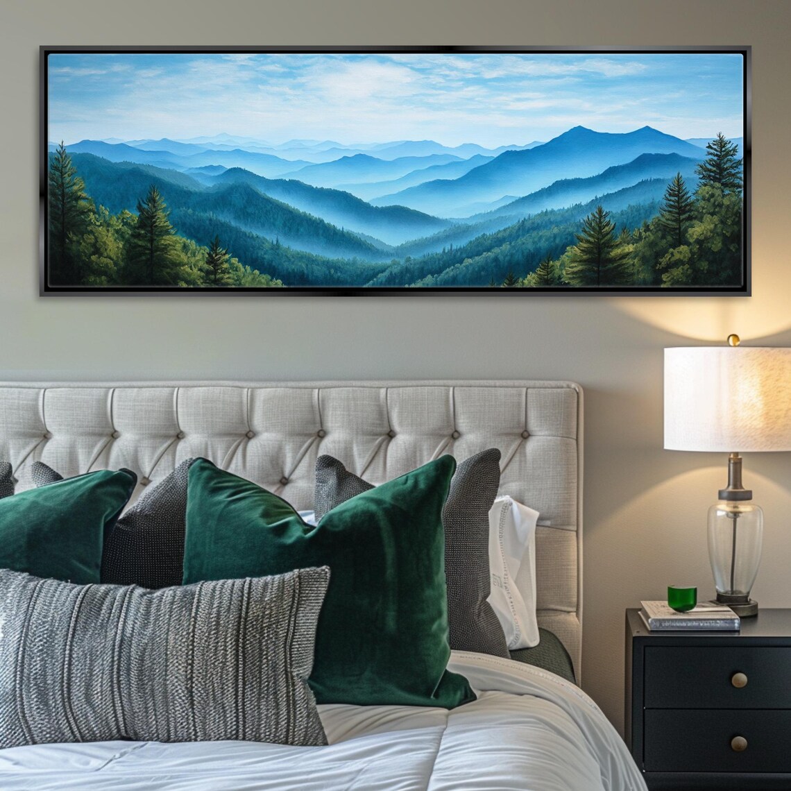 Great Smoky Mountains Panoramic Landscape Art Print - Image 4