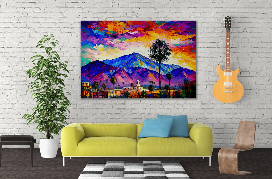 Palm Springs Print, California Landscape Art Print - Image 3