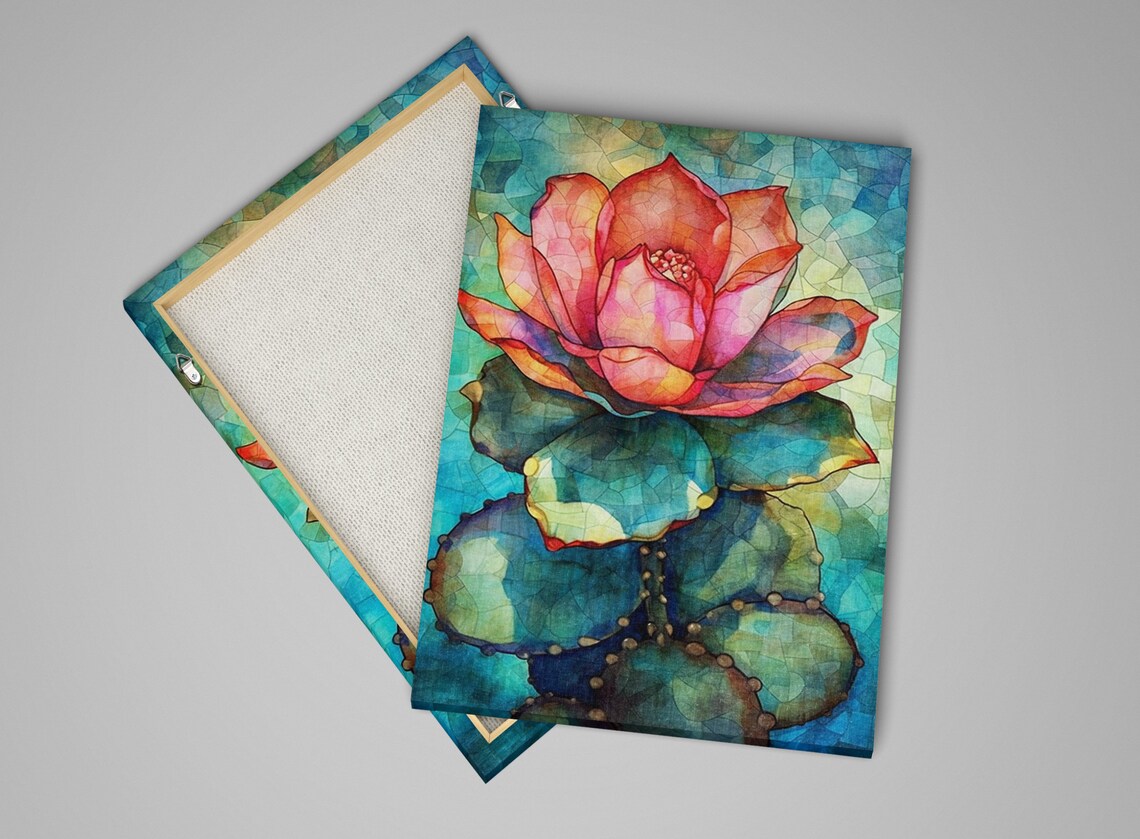 Mexican Cactus Bloom Watercolor Art Print, Southwest Decor - Image 4