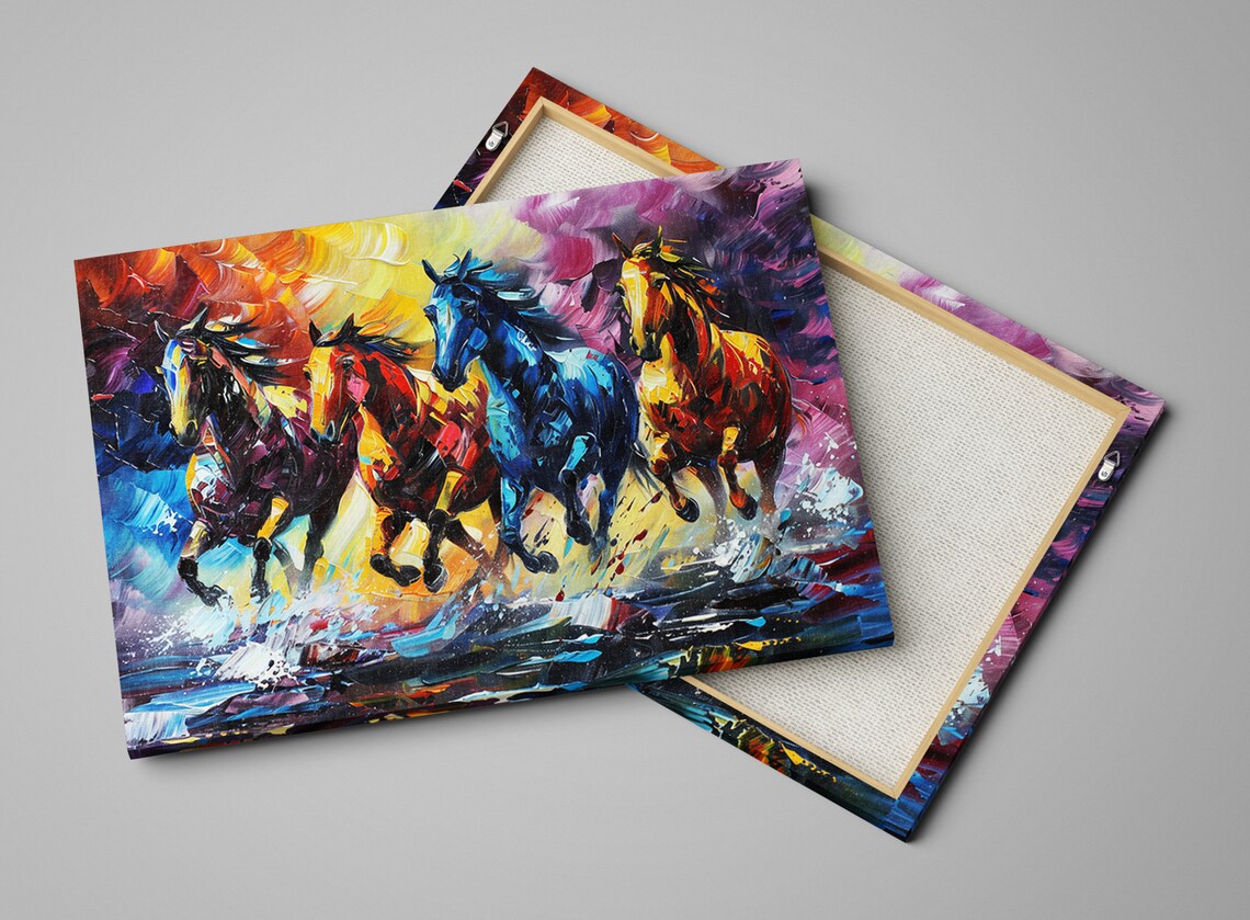 Wild Horses Running Free Wall Art Print, Horse Decor - Image 4