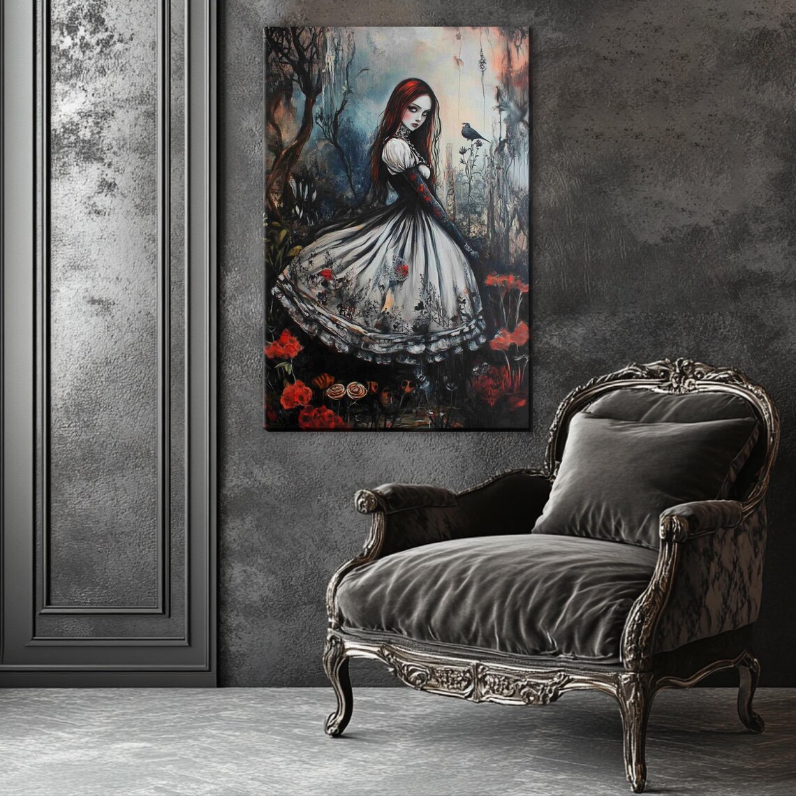 Gothic Alice In Wonderland Fantasy Poster Print - Image 5