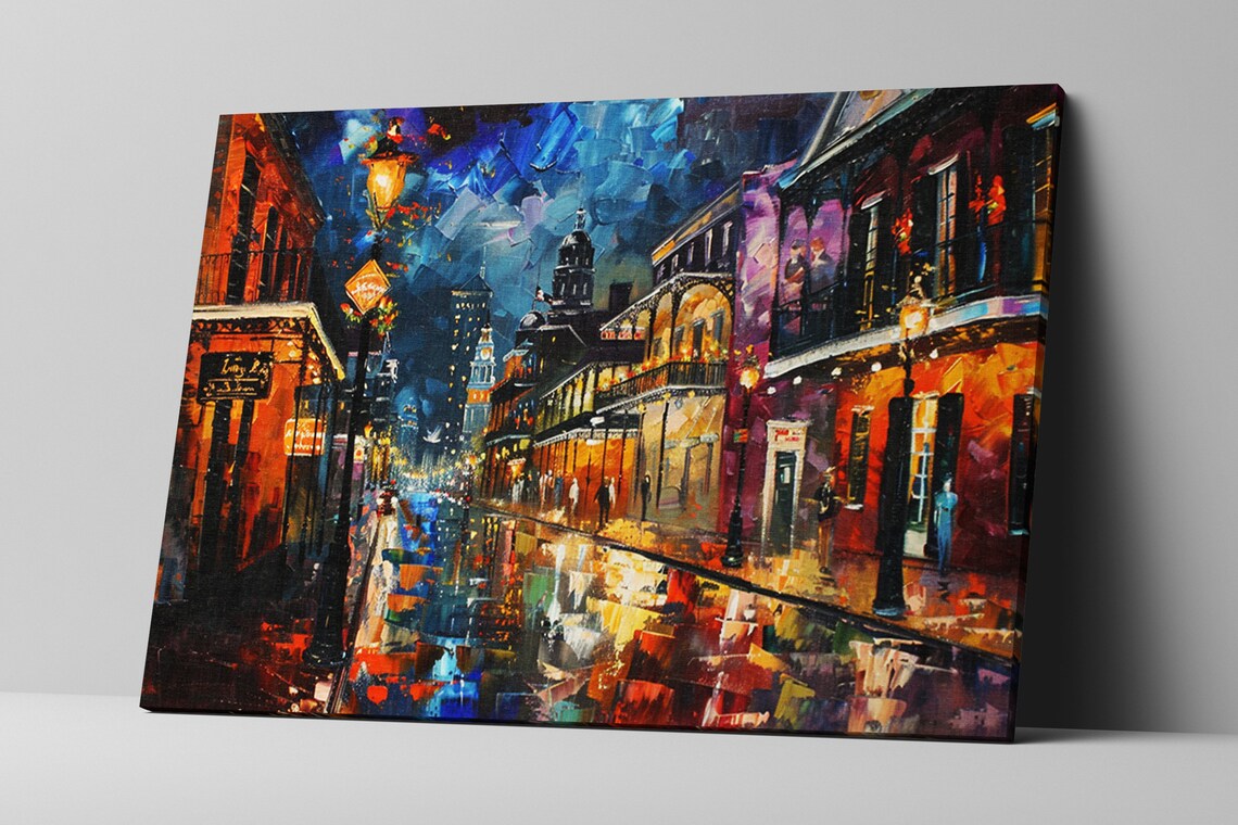 New Orleans Nightscape, Bourbon Street Travel Poster - Image 4