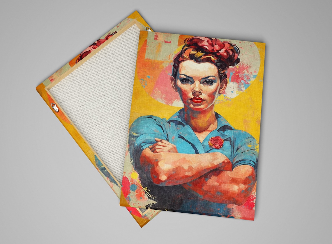 Rosie The Riveter Vintage Art Print, Woman Decor - Image 4