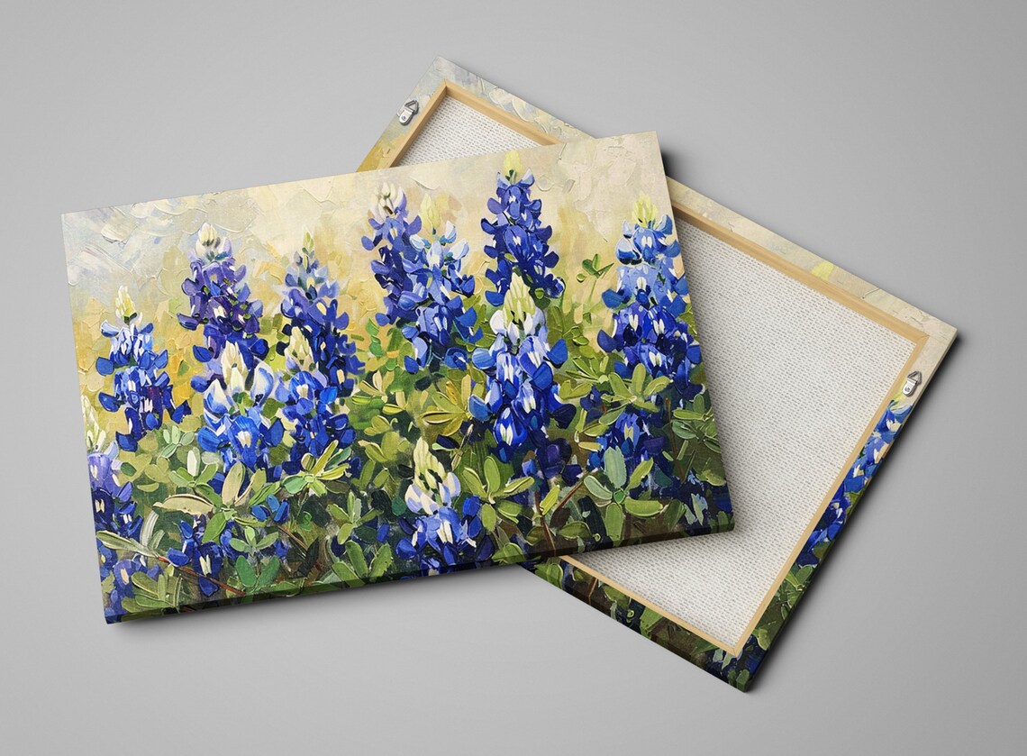 Texas Bluebonnet Poster Print, Texas Wildflower - Image 3