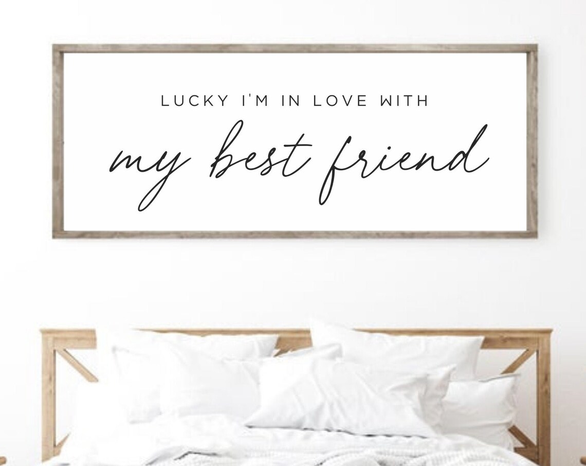 Lucky I Am in Love With My Best Friend Romantic Couple Poster - Image 2